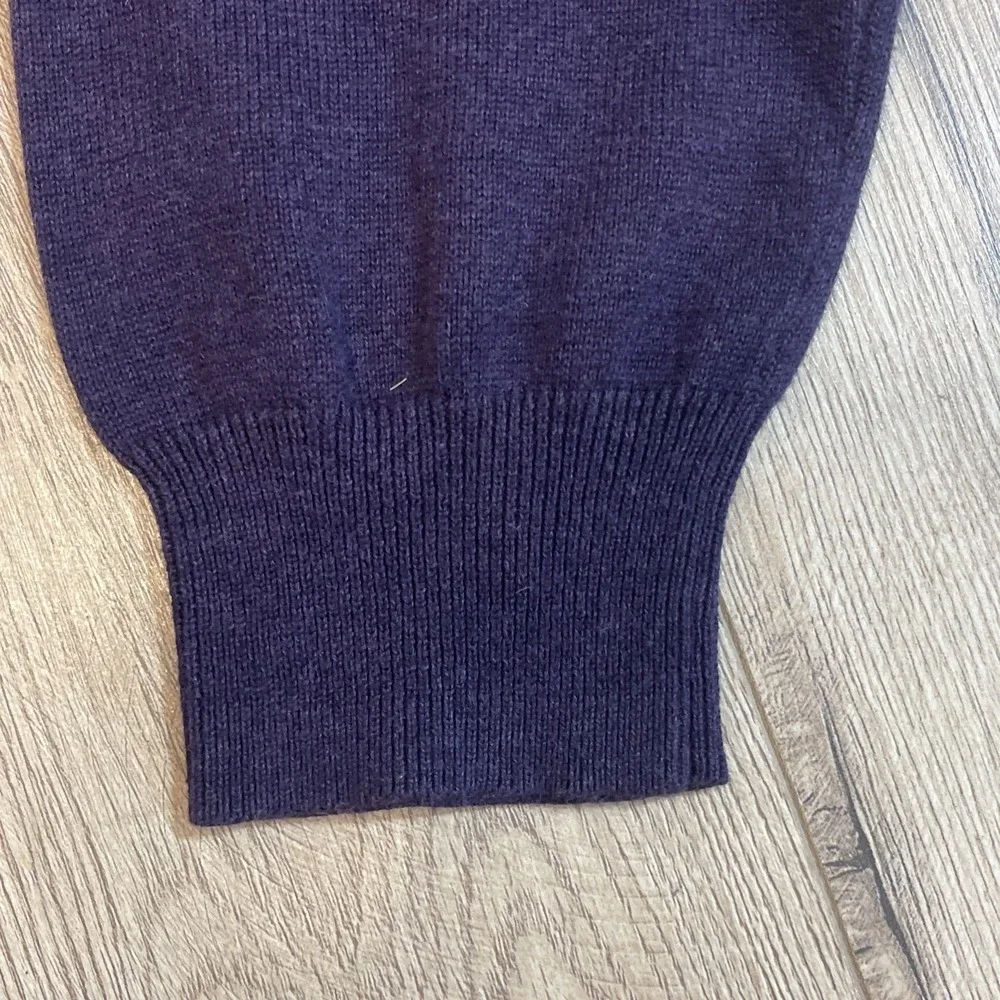 Men's Jos. A. Bank Traveler Pima Cotton Quarter Zip Sweater Purple XLarge
